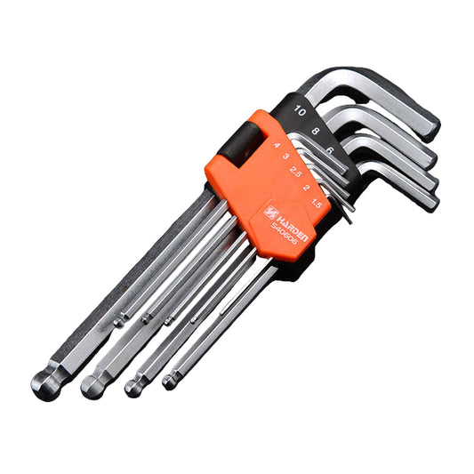 JUEGO DE LLAVES ALLEN LARGAS PUNTA REDONDA 9PZS - HARDEN