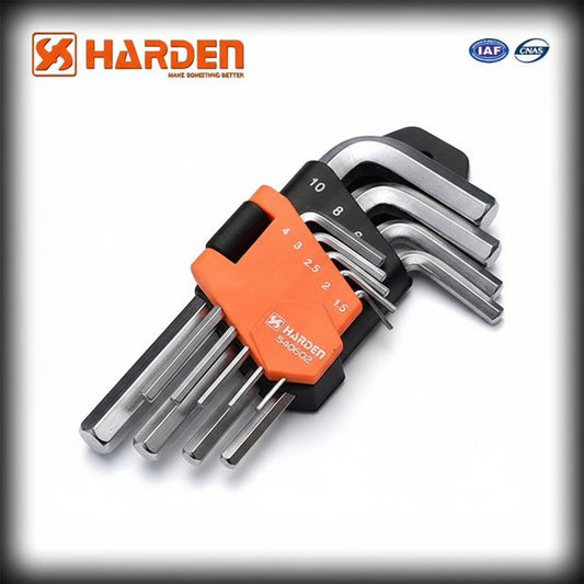 JUEGO DE LLAVES ALLEN CORTAS 9PZS - HARDEN