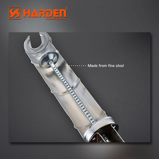 PISTOLA CALAFATEADORA (PARA SILICON) SOLIDA DE ACERO 9" - HARDEN