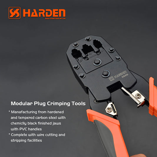 CRIMPADORA MODULAR PARA CONECTORES 190mm - HARDEN