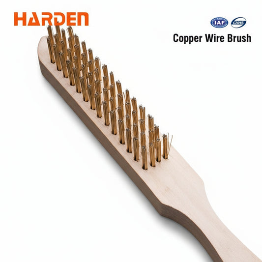 CEPILLO DE ALAMBRE DE COBRE DE 4 FILAS - HARDEN