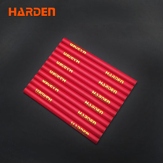 LAPIZ DE CARPINTERO OVALADO BICOLOR ROJO Y AZUL CAJA DE 12 - HARDEN