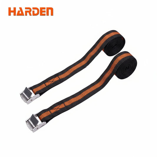 JUEGO DE 2 CINTAS DE AMARRE CON RATCHET 25mm x 5Mts - HARDEN