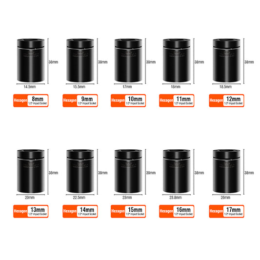 DADO DE IMPACTO 1/2 CORTO 6PT - HARDEN