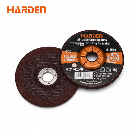 DISCO DE DESBASTE DE METAL 180mm (7") X 22.2mm (7/8") X 6.0mm (1/4") - HARDEN