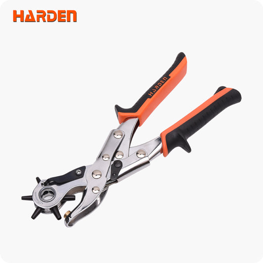 PERFORADORA DE CUERO MULTICABEZAL (REDONDO, OVALADO Y PLANO) - HARDEN