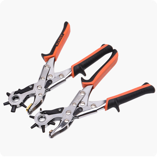 PERFORADORA DE CUERO MULTICABEZAL (REDONDO, OVALADO Y PLANO) - HARDEN