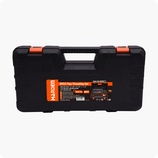 JUEGO DE TARRAJAS NPT (1/4" A 1-1/4") 9PZS - HARDEN