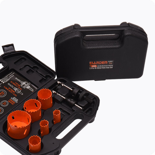 JUEGO DE SIERRA COPAS (BROCAS CILINDRICAS) BI-METAL MALETIN DE 10PZS - HARDEN