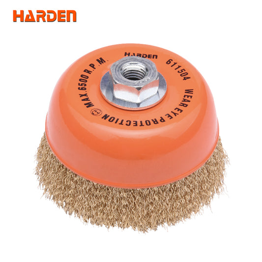 CEPILLO DE ALAMBRE DE COPA CON TUERCA - HARDEN