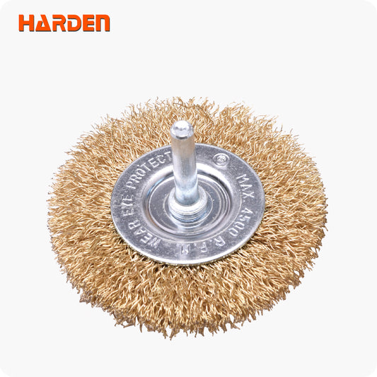 CEPILLO DE ALAMBRE CIRCULAR CON VASTAGO - HARDEN