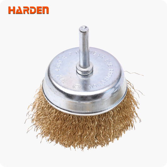 CEPILLO DE ALAMBRE DE COPA CON VASTAGO - HARDEN
