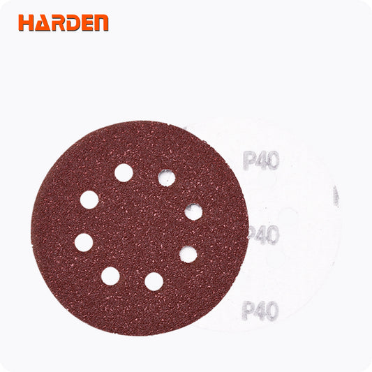 LIJA REDONDA CON VELCRO EMPAQUE DE 10 - HARDEN