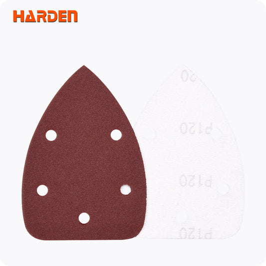 LIJA TRIANGULAR CON VELCRO 140mm EMPAQUE DE 10 - HARDEN
