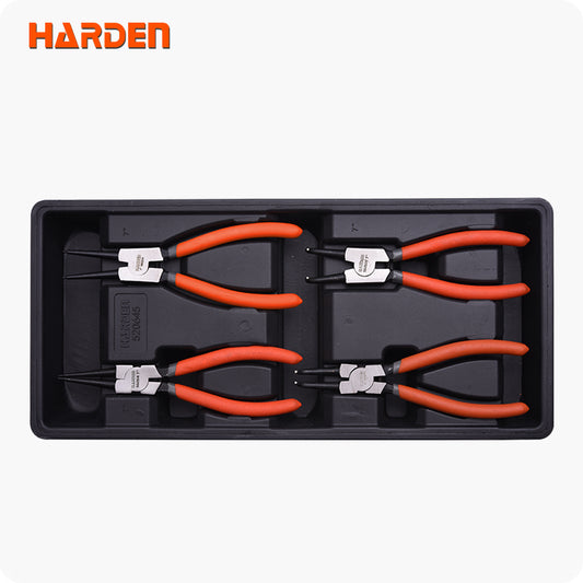 BANDEJA PARA GABINETE DE PINZAS PARA ANILLOS DE RETENCION 4PZS - HARDEN