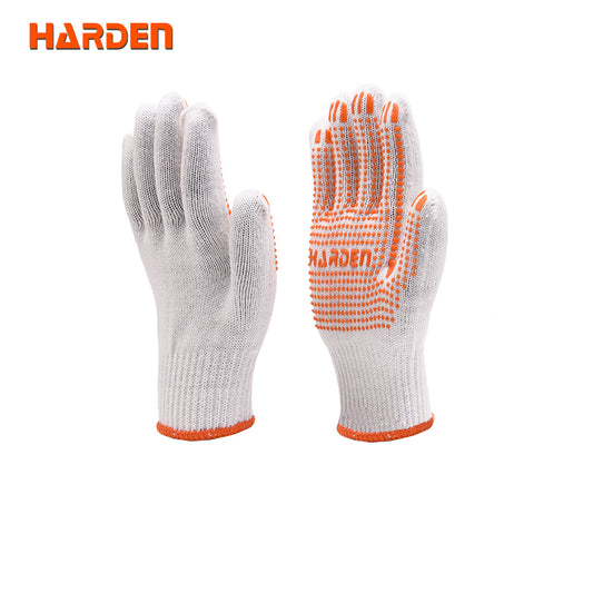 GUANTE DE TRABAJO DE PUNTOS DE PVC 10" (PAR) - HARDEN