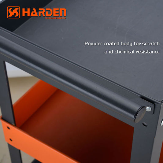 CARRO DE SERVICIO METALICO TRES (3) NIVELES - HARDEN