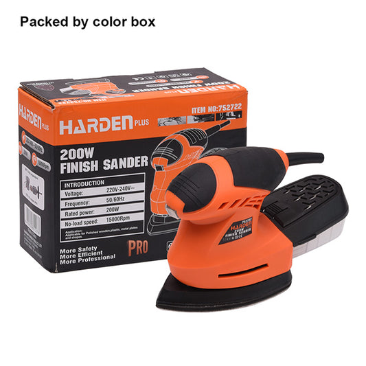 LIJADORA ORBITAL ELECTRICA 110mm x 110mm 200W - HARDEN