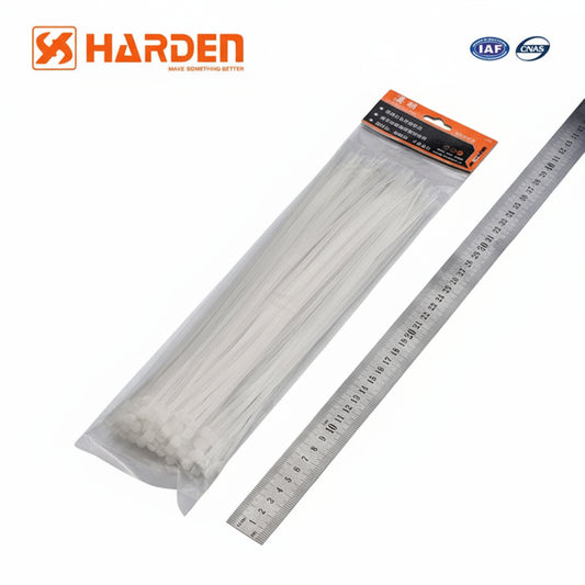 ZUNCHOS PARA CABLE 300 (12") x2.5 BLANCO PAQUETE DE 100 - HARDEN