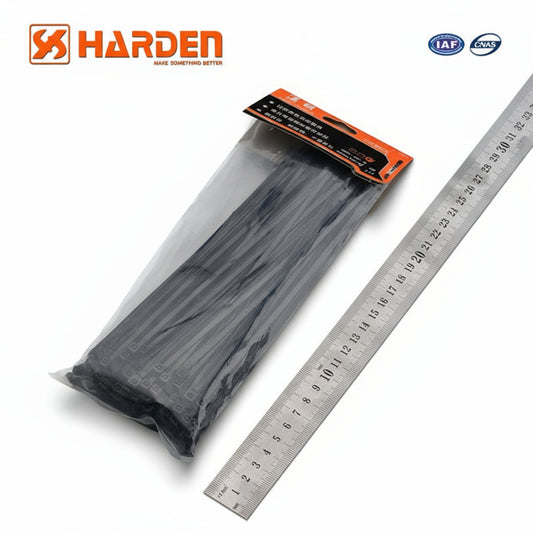 ZUNCHOS PARA CABLE 200 (8") x2.5 NEGRO PAQUETE DE 100 - HARDEN