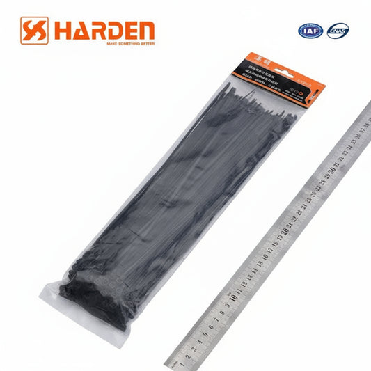 ZUNCHOS PARA CABLE 300 (12") x2.5 NEGRO PAQUETE DE 100 - HARDEN