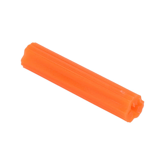 ANCLAJE PARED DE PLÁSTICO NARANJA # 10 - EMPAQUE DE 100