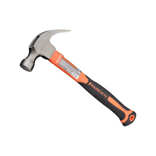 MARTILLO DE UNA CURVA CON MANGO DE FIBRA DE VIDRIO 500gr (16oz) - HARDEN