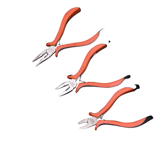 JUEGO DE MINI ALICATES 3PZS COMBINACION, PUNTA LARGA Y CORTE DIAGONAL 4-1/2 - HARDEN