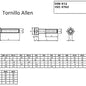 TORNILLO ALLEN CILINDRICO Diámetro M16