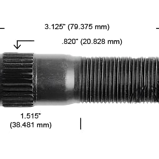 TORNILLO RUEDA Diámetro 3/4