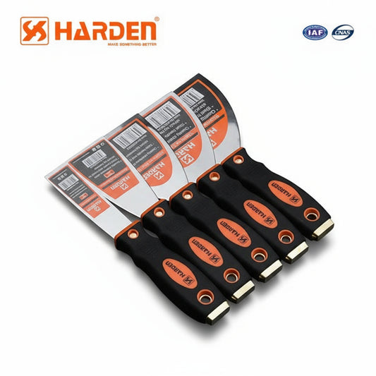 ESPATULA DE ACERO INOXIDABLE CON MANGO ERGONOMICO Y PUNTA PARA GOLPEO  - HARDEN