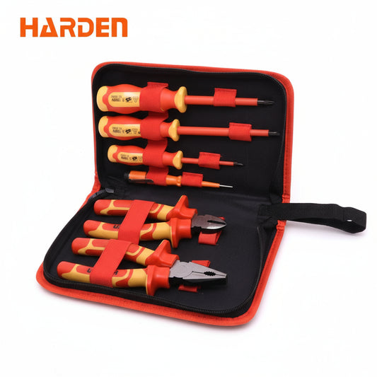 JUEGO DE HERRAMIENTAS AISLADAS CON ESTUCHE  6 PIEZAS  -  HARDEN