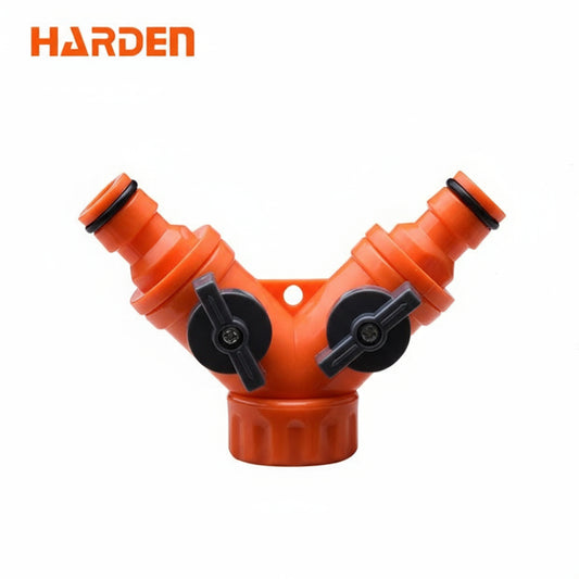 CONECTOR PARA MANGUERA TIPO Y DE DOS VIAS CON CIERRE INDIVIDUAL 1/2" - HARDEN