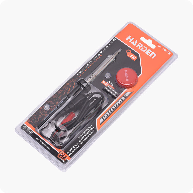 SET DE CAUTIN PARA ESTAÑO ELECTRICO 30W 6PZS - HARDEN