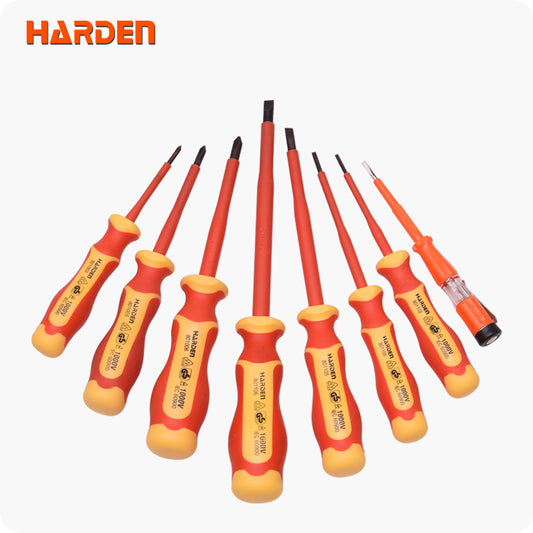 JUEGO DE DESTORNILLADORES AISLANDOS 8 PIEZAS - HARDEN