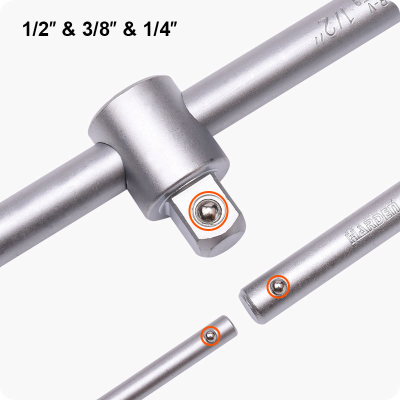 BARRA DE EXTENSIÓN DESLIZABLE TIPO "T" PARA DADOS (SOCKET)   -  HARDEN