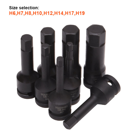 JUEGO DE DADOS DE 1/2 DE PUNTA HEXAGONAL DE IMPACTO 8PZS - HARDEN