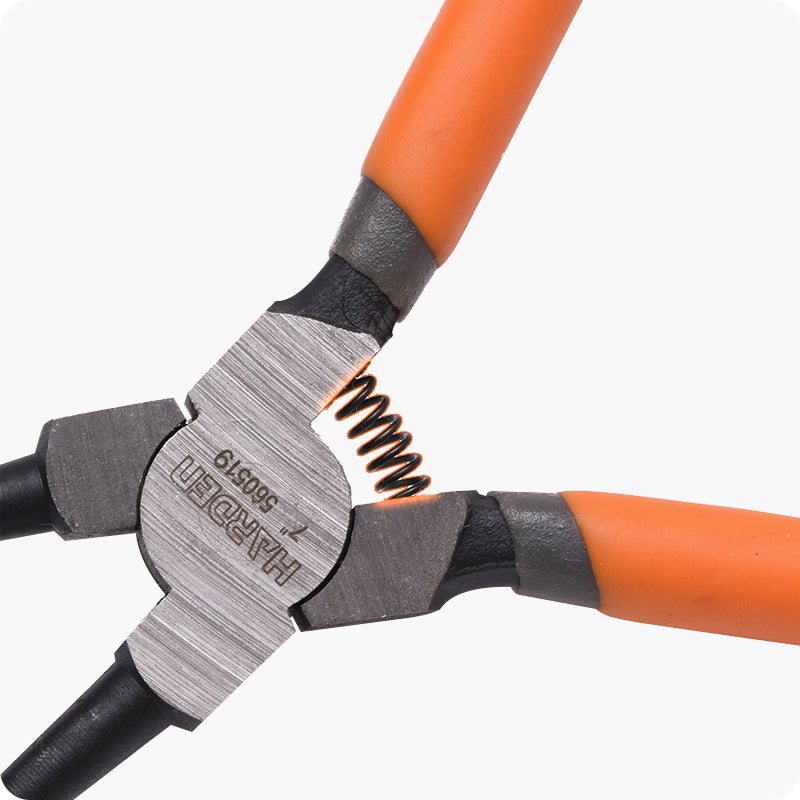 PINZA CURVA PARA ANILLOS DE RETENCION INTERNO 7" - HARDEN