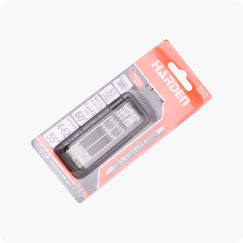 GALGA DE ROSCA METRICA Y PULGADAS 52 HOJAS - HARDEN