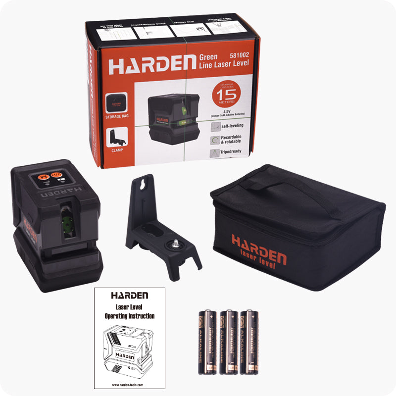 NIVEL DE LINEA LASER VERDE - HARDEN