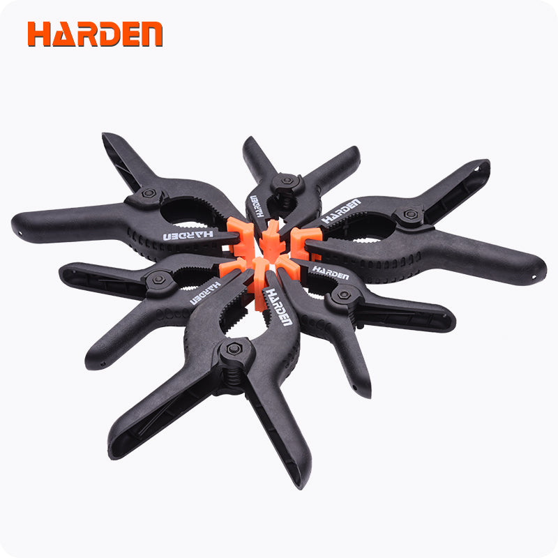 PINZA DE RESORTE NYLON - FIBERGLASS 4" (PACK DE 6) - HARDEN