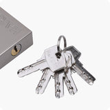 CANDADO RECTANGULAR DE ACERO CON CILINDROS DE BRONCE 90mm - HARDEN