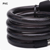 CANDADO PARA BICICLETA CILINDRO DE BRONCE CON DOS (2) LLAVES 12mm X 1M - HARDEN