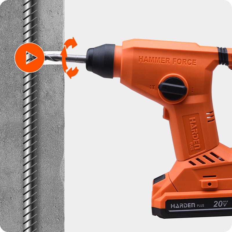 ROTOMARTILLO INALMABRICO 20V 1.2J (SIN BATERIA NI CARGADOR) - HARDEN