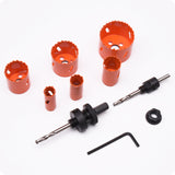 JUEGO DE SIERRA COPAS (BROCAS CILINDRICAS) BI-METAL MALETIN DE 10PZS - HARDEN