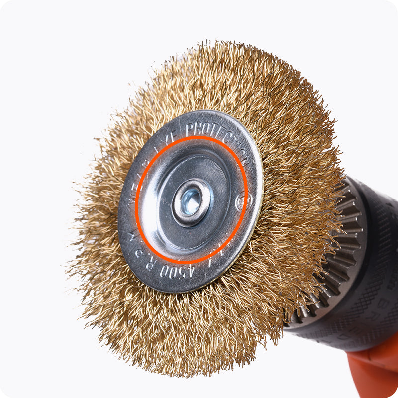 CEPILLO DE ALAMBRE CIRCULAR CON VASTAGO - HARDEN