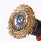 CEPILLO DE ALAMBRE CIRCULAR CON VASTAGO - HARDEN