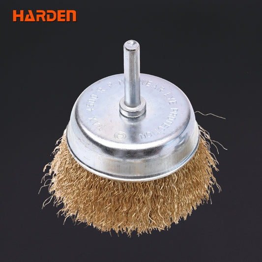 CEPILLO DE ALAMBRE DE COPA CON VASTAGO - HARDEN