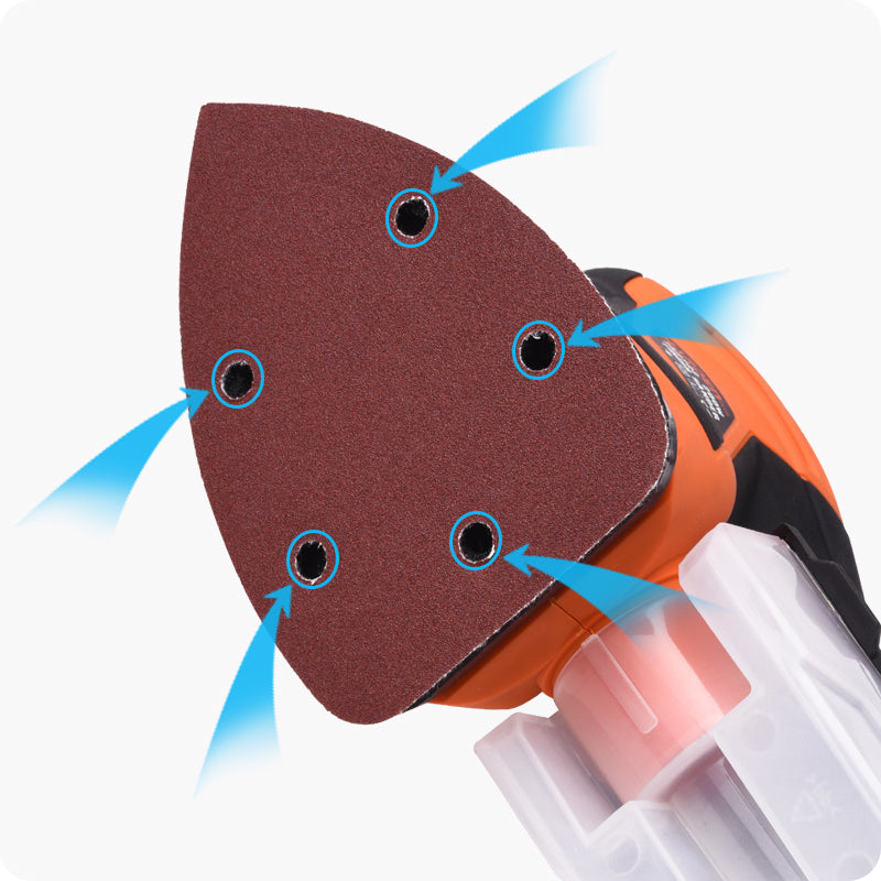LIJA TRIANGULAR CON VELCRO 140mm EMPAQUE DE 10 - HARDEN