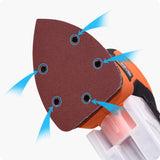 LIJA TRIANGULAR CON VELCRO 140mm EMPAQUE DE 10 - HARDEN